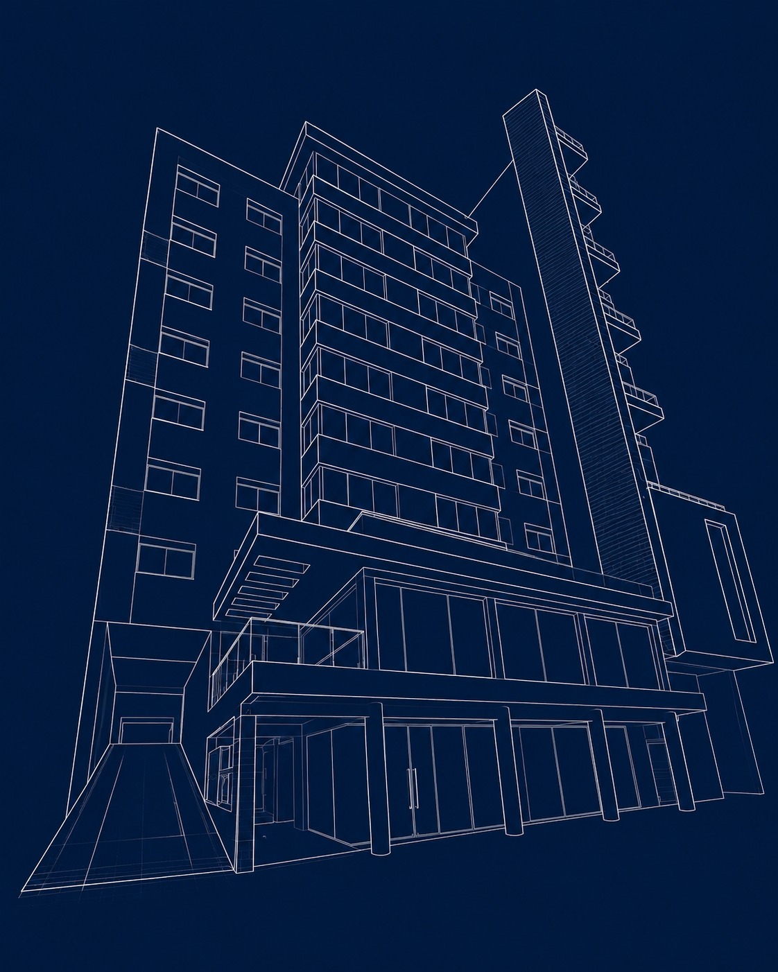 Projeto arquitetônico da sede da AMR Advogados